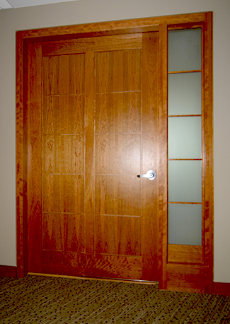 door at Northeastern’s President’s Office